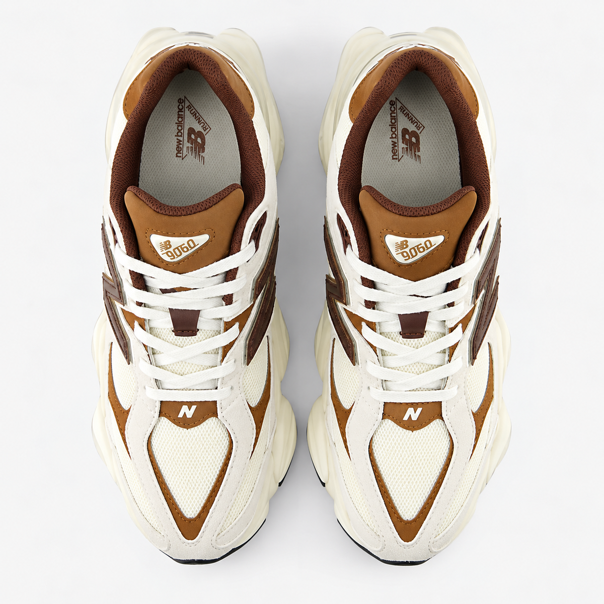 9060 Trainers Brown/White