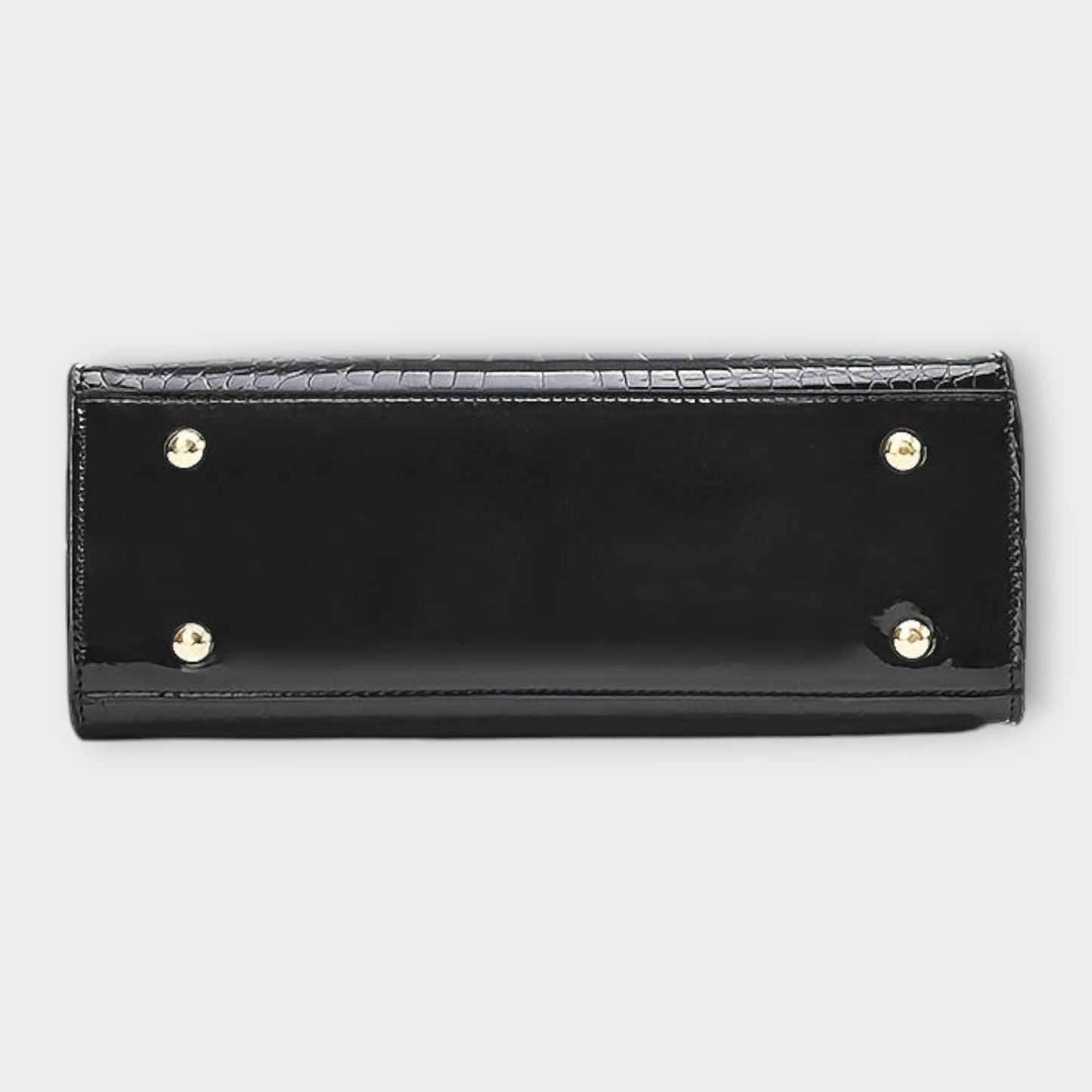 Maison Verdelle - Shiny Crocodile Skin Pattern Handbag