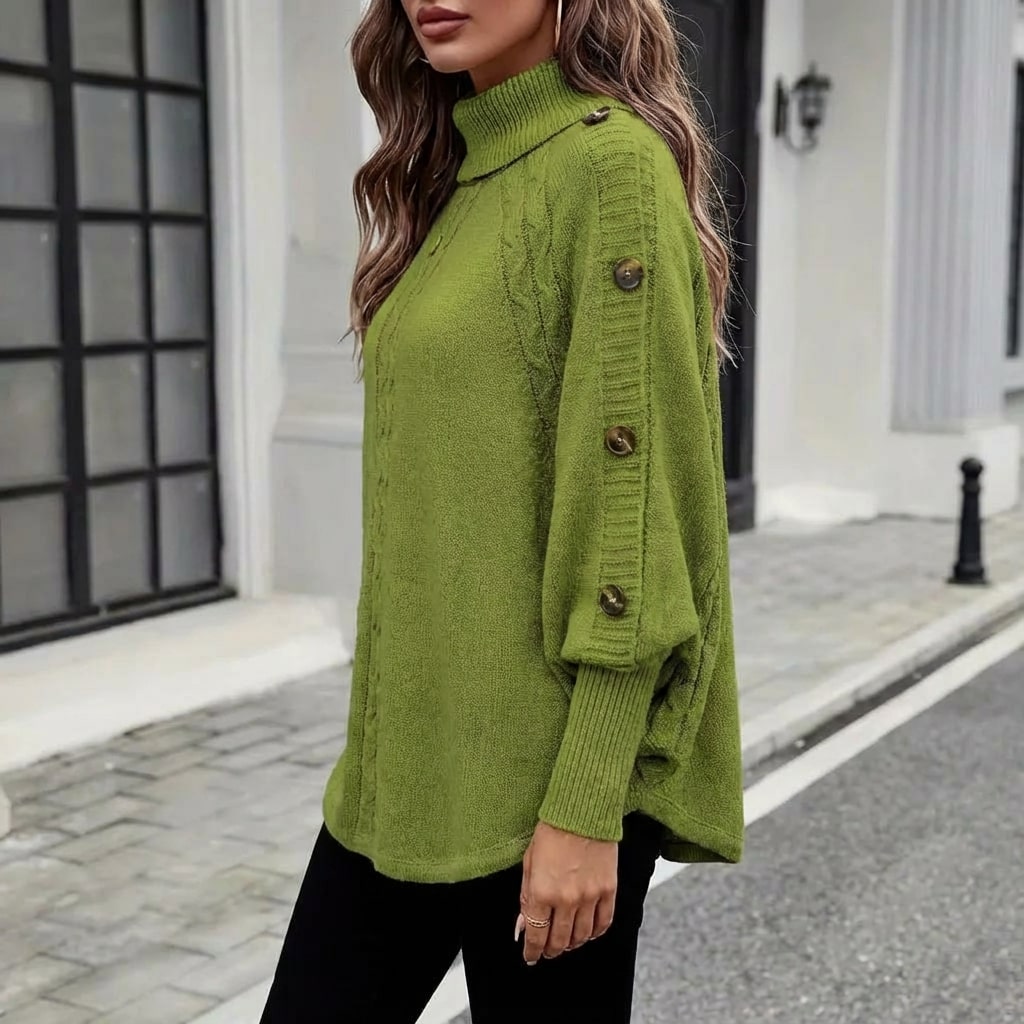 Benilda Women’s Sweater – High-Neck Jumper