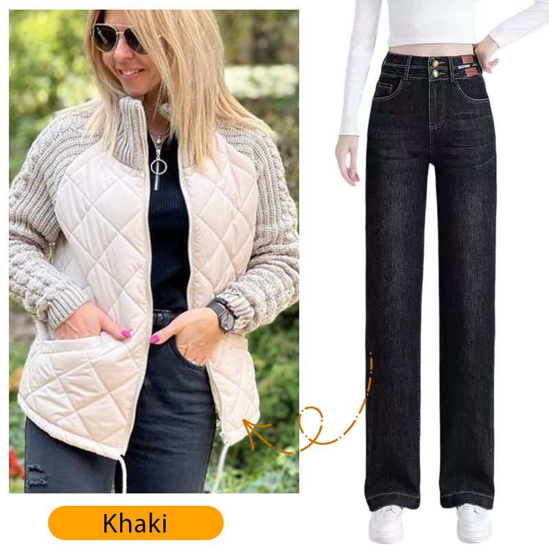 Christmas sale 2025 New Women's Knit Patchwork Puffy Jacket