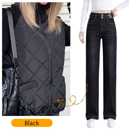 Christmas sale 2025 New Women's Knit Patchwork Puffy Jacket