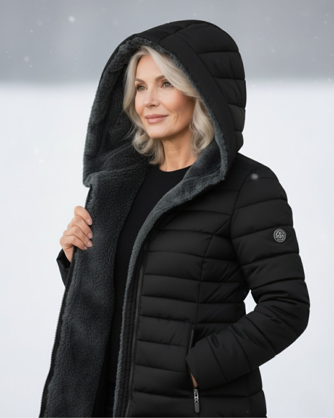 Fleece Lined Puffer Coat