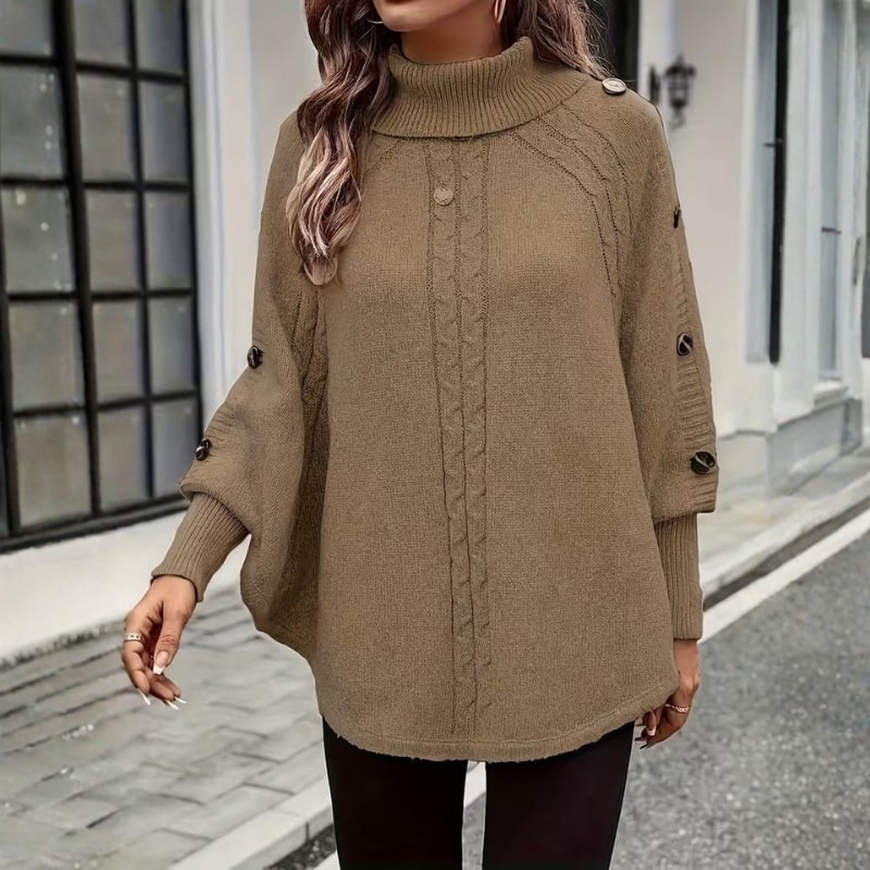 Benilda Women’s Sweater – High-Neck Jumper