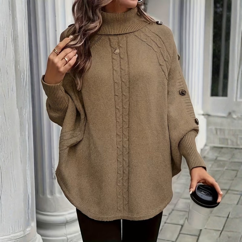 Benilda Women’s Sweater – High-Neck Jumper