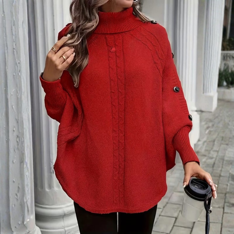 Benilda Women’s Sweater – High-Neck Jumper