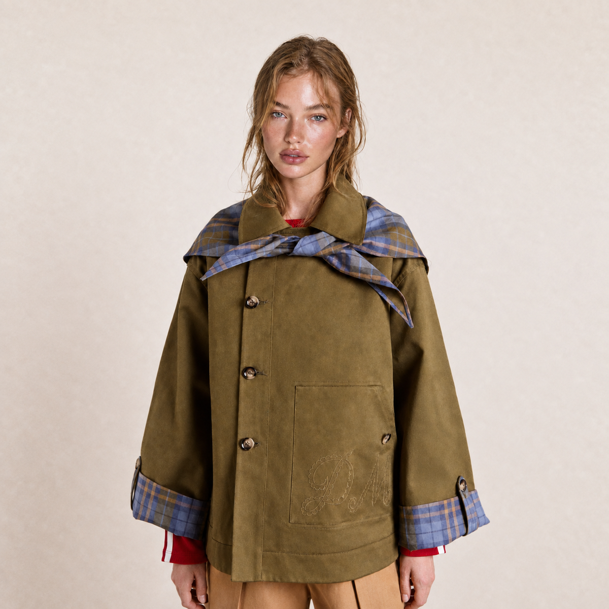 Reversible Jerry Crop Trench Coat