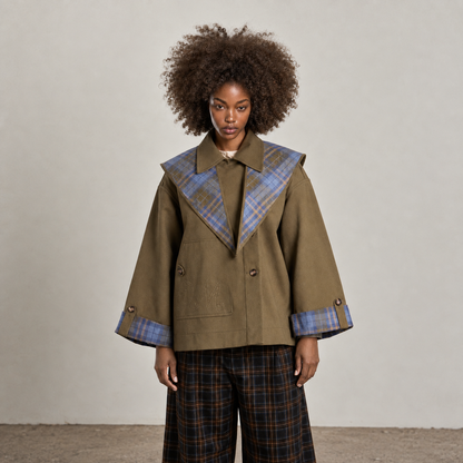 Reversible Jerry Crop Trench Coat