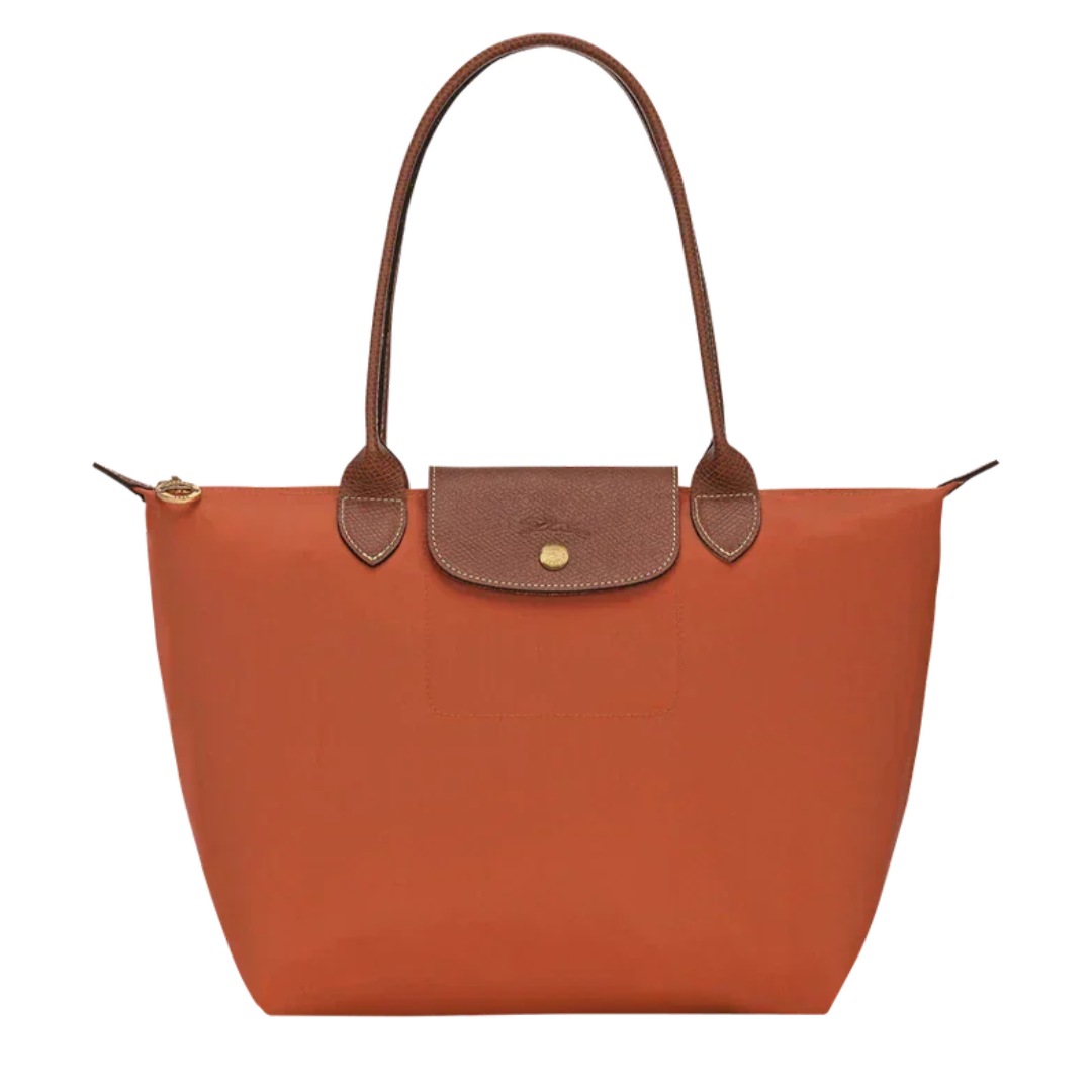 Longchamp – Große Le Pliage Tote, Ziegelstein 