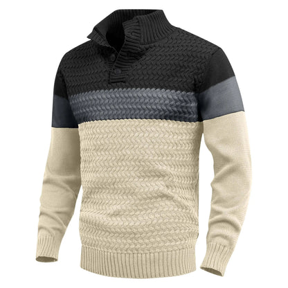 HARLAN KNIT PULLOVER | MODERN CONTRAST, EVERYDAY COMFORT