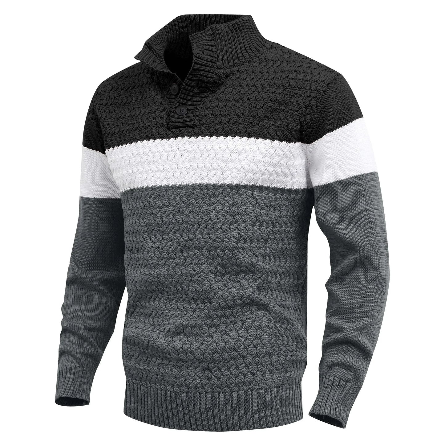 HARLAN KNIT PULLOVER | MODERN CONTRAST, EVERYDAY COMFORT