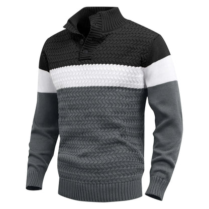 HARLAN KNIT PULLOVER | MODERN CONTRAST, EVERYDAY COMFORT