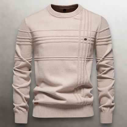 Sullivan Baumwollpullover mit Gitterstrick