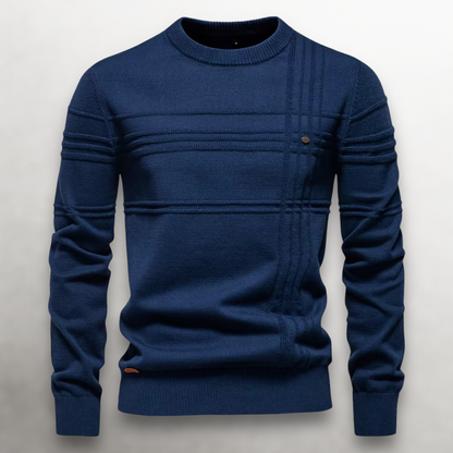 Sullivan Baumwollpullover mit Gitterstrick