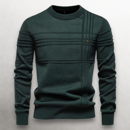 Sullivan Baumwollpullover mit Gitterstrick