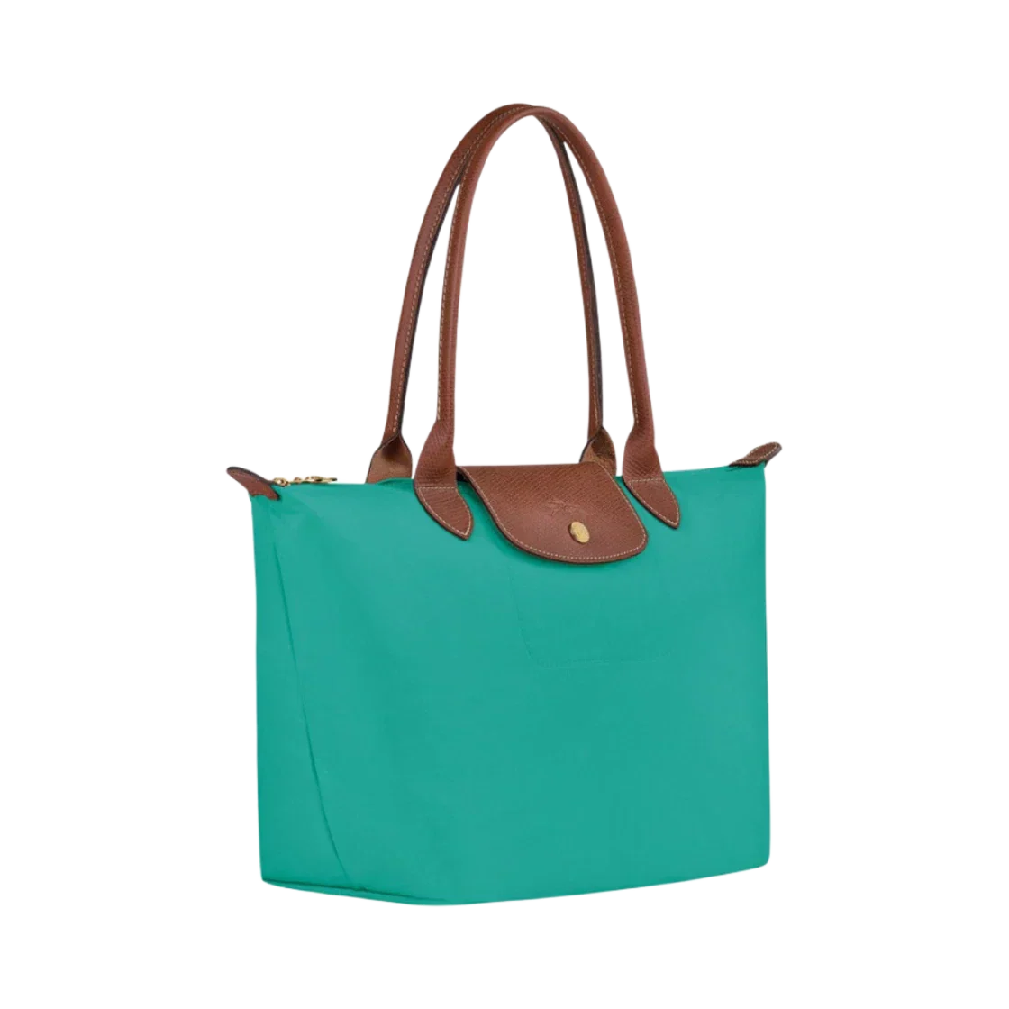 Longchamp – Große Le Pliage Tote, Türkis 