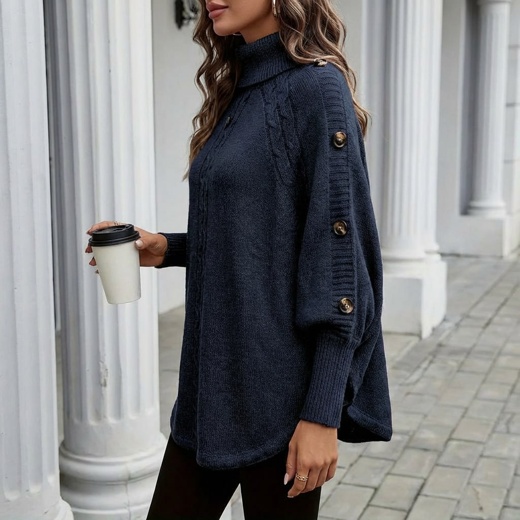 Benilda Women’s Sweater – High-Neck Jumper