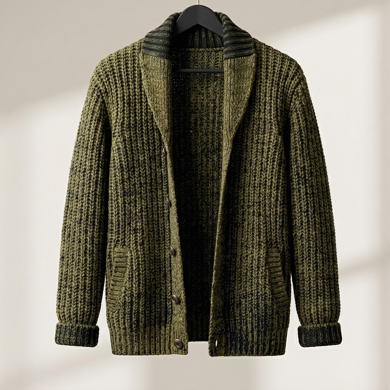 Giulio Shawl-Collar Knit Cardigan