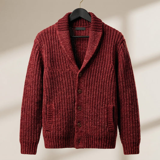 Giulio Shawl-Collar Knit Cardigan