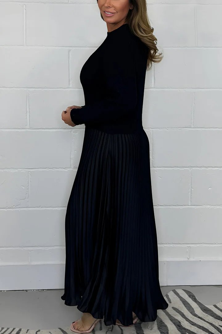 Extended-Black Friday Promotion 41% OFF - Long Sleeve Jumper & Pleated Bottom Dress